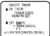 PANASONIC PV-C923 - TO SET THE OFF TIMER - 5