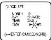 PANASONIC PV-C923 - AJUSTE DE RELOJ MANUAL - 4