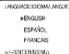 PANASONIC PV-C923 - SETTING THE LANGUAGE - 3