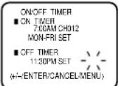 PANASONIC PV-C923 - TO SET THE OFF TIMER - 6