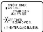 PANASONIC PV-C923 - TO SET THE OFF TIMER - 3