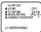PANASONIC PV-C923 - TO SET THE V-CHIP - 4