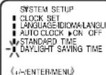 PANASONIC PV-C923 - DAYLIGHT SAVING TIME SETTING - 2