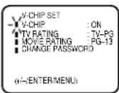 PANASONIC PV-C923 - SETTING THE V-CHIP - 2