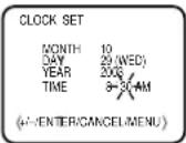 PANASONIC PV-C923 - MANUAL CLOCK SETTING - 4