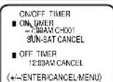 PANASONIC PV-C923 - TO SET THE ON TIMER - 4