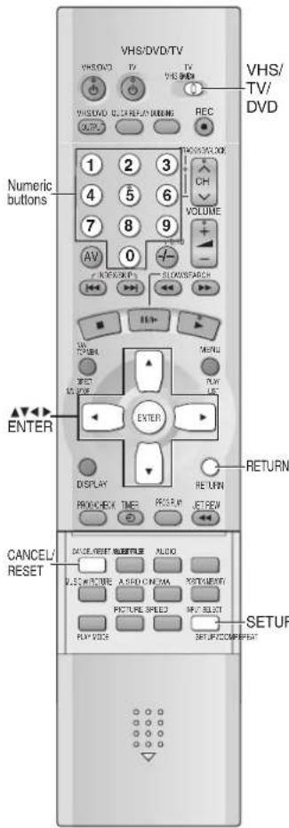 PANASONIC NV-VP31EE - Changing Settings - 1