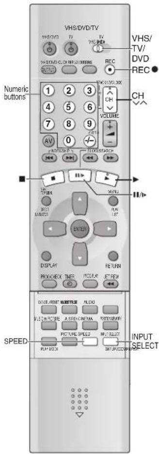 PANASONIC NV-VP31EE - Note for only NTSC Playback on PAL system TV - 1