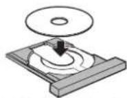 PANASONIC NV-VP31EE - Place the disc with the label facing upward. - 1