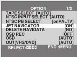 PANASONIC NV-VP31EE - To save Jet Navigator data - 1