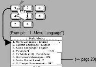 PANASONIC CXDVP292N - User Settings - 2