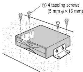 PANASONIC CXDVP292N - When Installing the unit with the L-shaped brackets ③ - 2