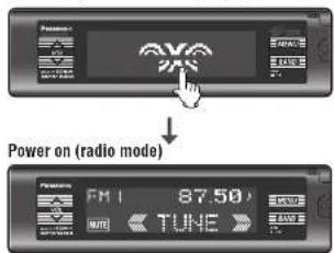 PANASONIC CQ-HX1003W - Power on Power off - 1