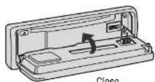 PANASONIC CQ-DF701W - Open/Close the Front Panel - 1