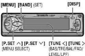 PANASONIC CQ-DF701W - Audio Settings - 1