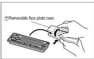 PANASONIC CQ-DF701W - Place the Removable Face Plate into Case - 1