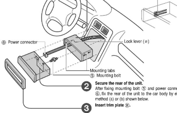 PANASONIC CQ-DF701W - □ Installation Procedures - 1