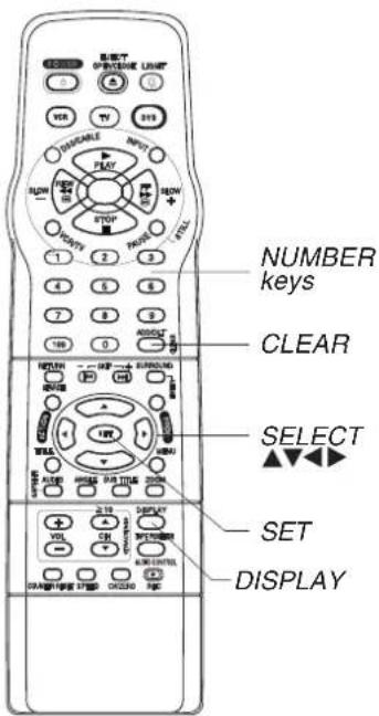 SELECT SET DISPLAY NUMBER keys CLEAR SELECT 2.10 DISPLAY VOL CPU POWER ON/OFF (repeated)