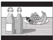 Illustration of two bottles and a plate of grapes on a textured surface (no text or symbols)