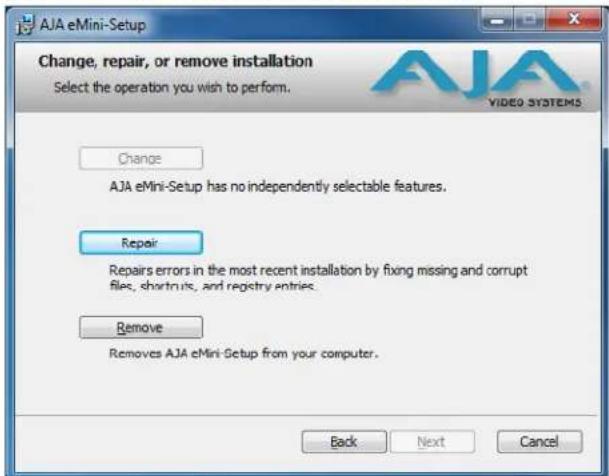 AJA IPT-1G-HDMI - PC Installation - 2