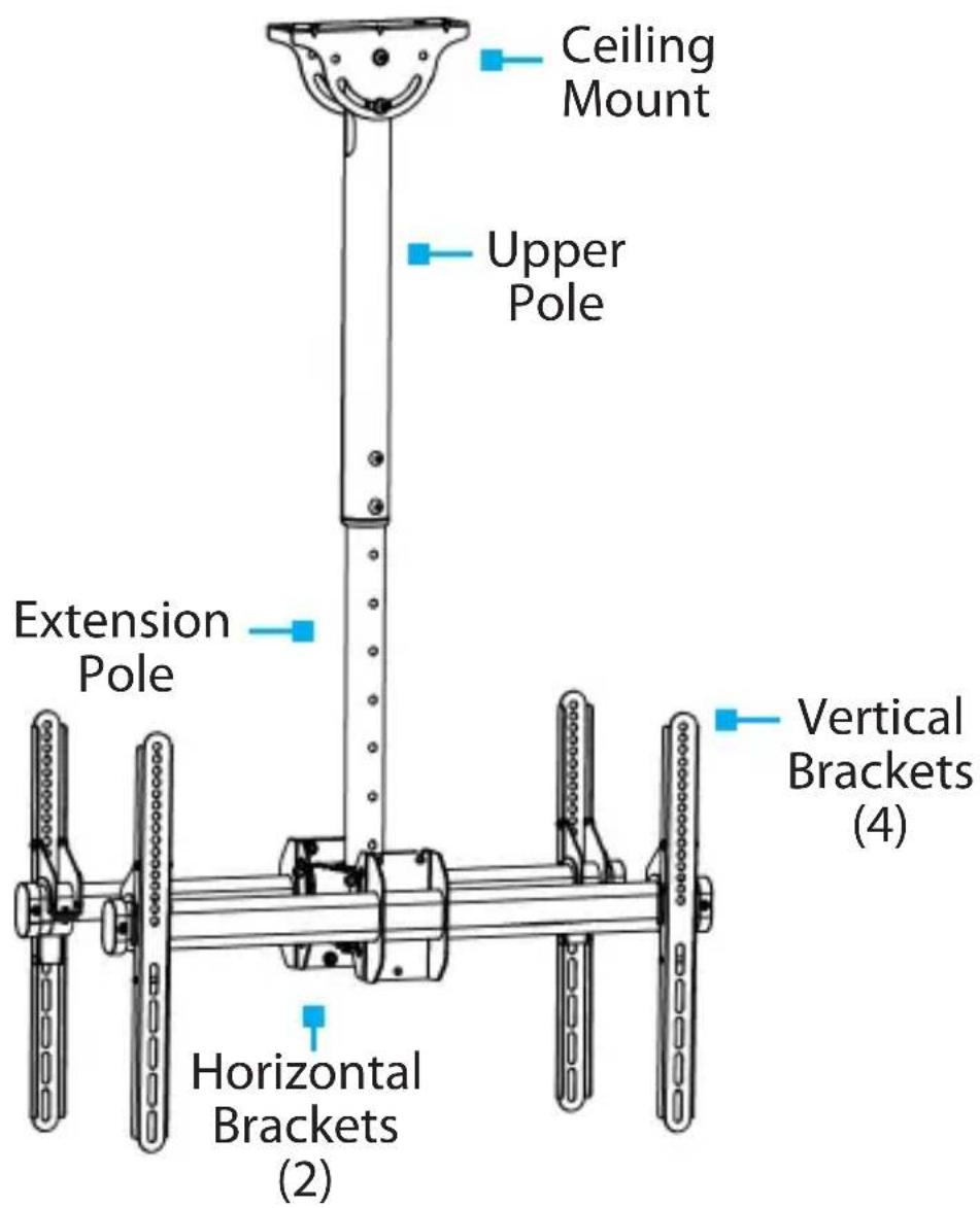 StarTech.com FPCEILBTB - Product Diagram - 1
