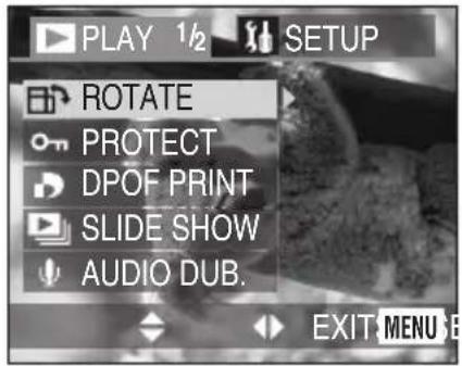PANASONIC Lumix DMC-FC70GD - [ROTATE]를 선택합니다. - 1