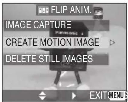 PANASONIC Lumix DMC-FC70GD - [CREATE MOTION IMAGE]를 선택합니다. - 1