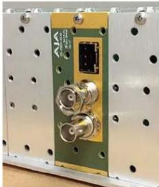 AJA OG-FIBER-2R-MM - Front Fiber Card Installation - 3