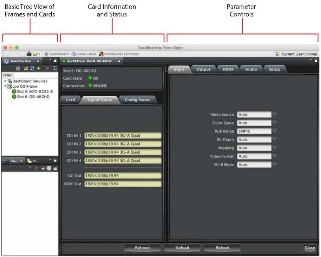 AJA OG-4K2HD - Control Interface Basic Components - 1