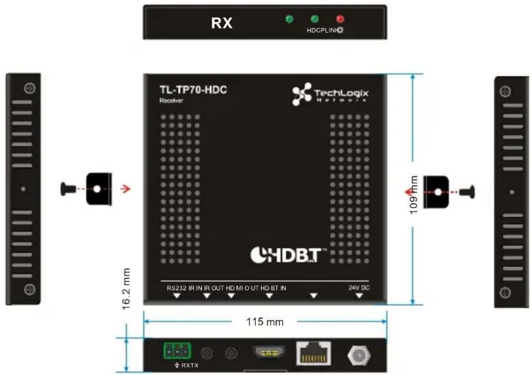 TechLogix Networx TL-TP70-HDC - Panel Drawing - 2