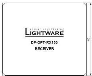 visual engineering LIGHTWARE DP-OPT-RX150 RECEIVER