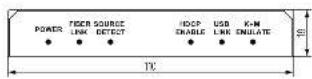 Lightware DP-OPT-TX150 - Mechanical Drawings - 1
