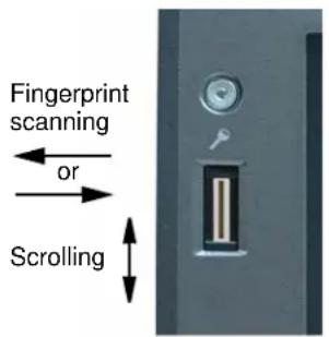 Fingerprint scanning or Scrolling
