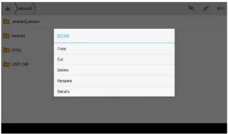 sdcard2 android_secure DCIM Copy Cut Delete Rename Details