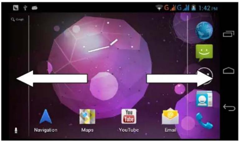 G G 1:42 PM Navigation Maps YouTube Email