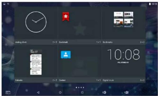 Analog clock 3 x 2 Backmark 1 x 1 Backmarks 2 x 2 Sep 27 File: Cnack Make the blank New: New New: New New: New New: New New: New Calendar 3 x 2 Contact 1 x 1 Digital clock 3 x 2 10:08 PIL SCENE 61