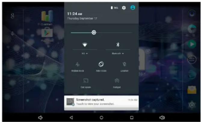 11:24 AM Thursday, September 17 36% Quintant Play Rose KB Bluetooth Airplane needs Auto rotate Location Dot screen Hotspot Screenshot captured. Touch to view your screenshot. 11:24 AM