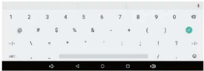1 2 3 4 5 6 7 8 9 0 @ # $ % & - + ( ) ~!- \ = * * : ; ! ? ~! ABC , - / .
