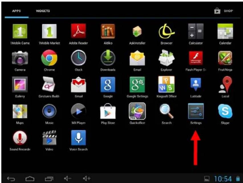 APPS WIDGETS SHOP 1Mobile Game 1Mobile Market Adobe Reader Aldiko Apkinsatiller Browser Calculator Calendar Camera Chrome Clock Downloads Email Explorer Flash Player St FruitNinja Gallery Gestures Build Gmail Google Google Settings Kingsoft Office Latitude Local Maps Music MX Player Play Store Quackoffice Search Settings Skype Sound Recorder Video Voice Search
