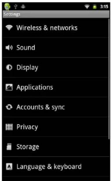Storage Options 7” miSCROLL - SYSTEM SETTINGS - 1
