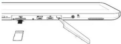 TOSHIBA Exite Write AT10PE - Inserting memory media - 1