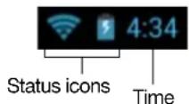 TOSHIBA Exite Write AT10PE - Status icons - 1