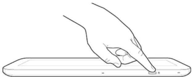 TOSHIBA Excite Pro 10 - To turn on the device: - 2