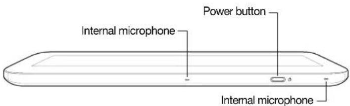 Power button Internal microphone Internal microphone