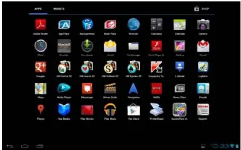 APPS WISSETS SHOP Adobe Reader App-Place Backgammon Meet Place Browse Calculate Calendar Camera Music Oracle Downloads Email File Manager Flash Player 8... Gallery Showt Google HP Explorer SE HP Hearts SE HP Software SE HP Spades SE Kuayamby To. Latitude LogMeIn- Maps Media Player Missiongen Movie Studio Sentagon Netflix News Place People Places Play Books Play Movies Play Music Play Store PrinterShare QuickOffice UK... Register