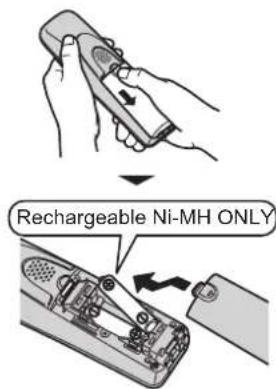 Rechargeable Ni-MH ONLY