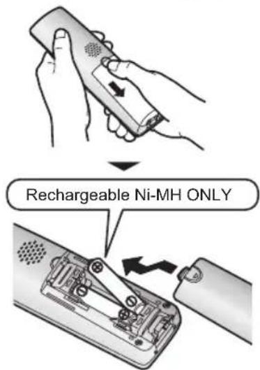 Rechargeable Ni-MH ONLY