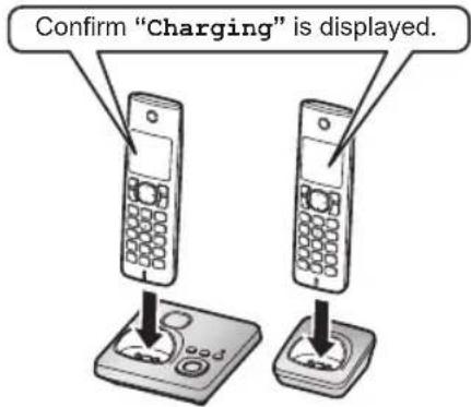 Confirm "Charging" is displayed.