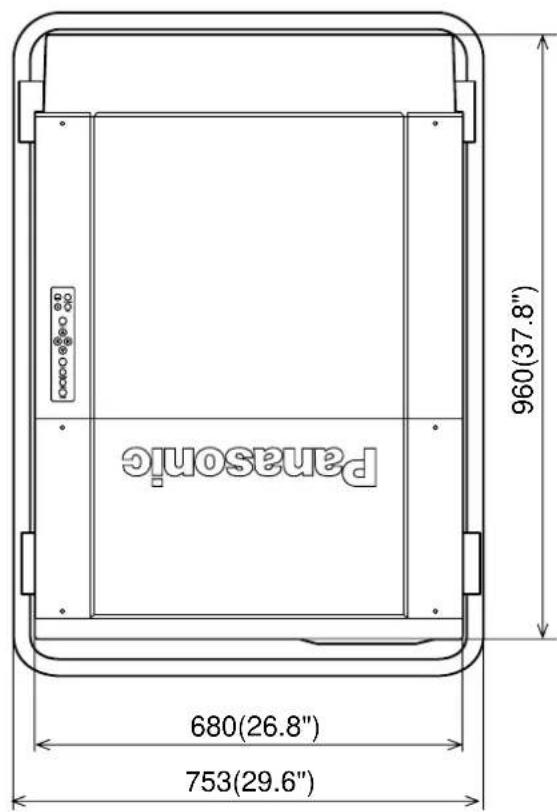 Panasonic 680(26.8") 753(29.6") 960(37.8)