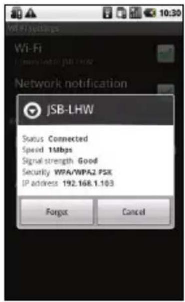 ZTE Reliance 3G Tab - Check the Wi-Fi network status - 1